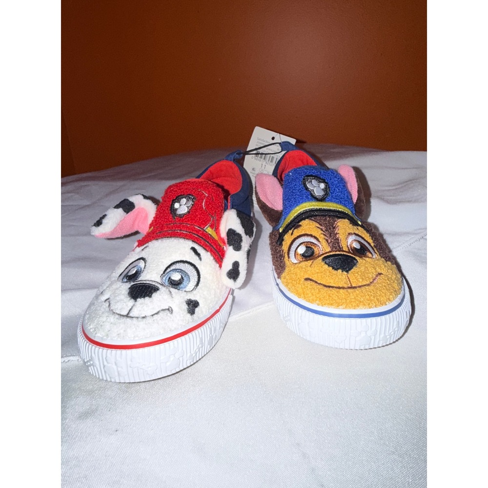 Paw Patrol Marshall Chase Toddler Slip On Sneakers Blue Size 11 NEW